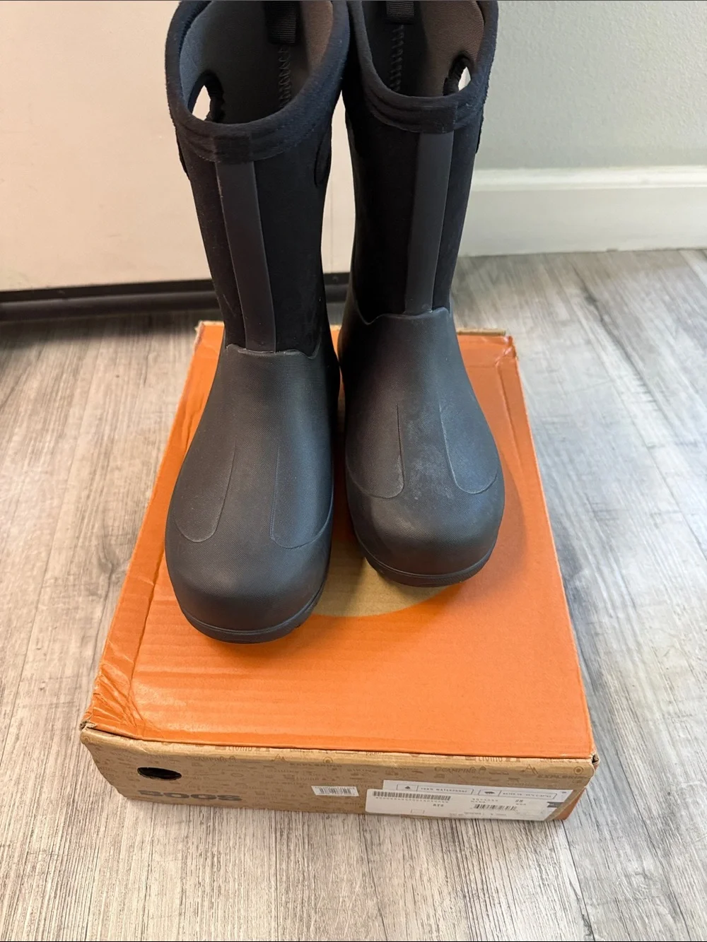Bogs Kids Black Tall Waterproof Rain & Snow Boots